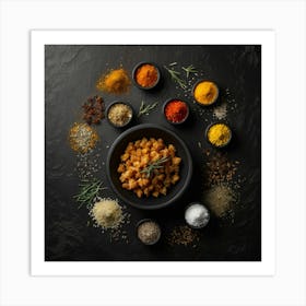 Chickpeas In A Bowl Art Print