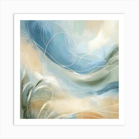 Abstract Tranquil Seascape 3 Art Print