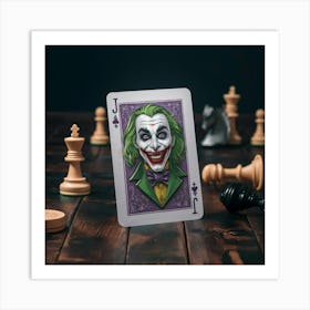 Joker Playing Card 1 Art Print