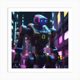 Futuristic Robot 39 Art Print