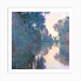 Morning On The Seine Near Giverny, Claude Monet Art Print