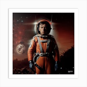 Man In Space Art Print