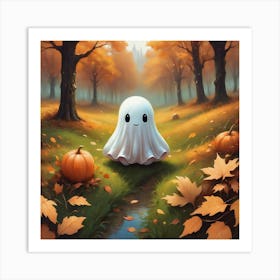 Ghost In The Woods Art Print