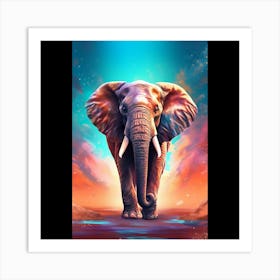 Elephant In The Sky Art Print