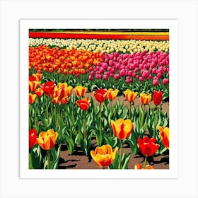 Tulip Field 4 Art Print