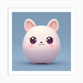 Kawaii Bunny Art Print