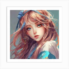 Anime Girl 5 Art Print