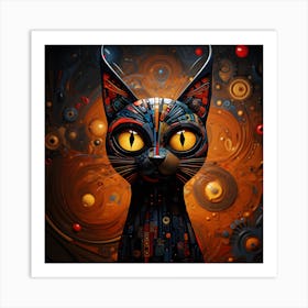 Ethereal Catmosphere Art Print