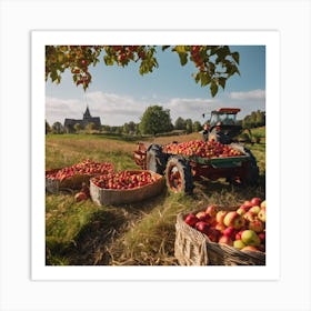 Apple Orchard In France Art Print