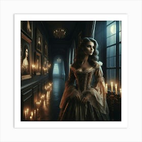 The Woman In The Window 1 Art Print