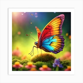 Colorful Butterfly Art Print