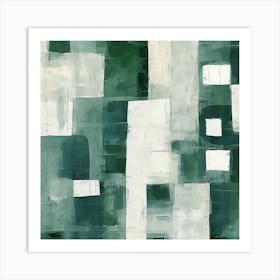 Abstract Green Painting 2 Art Print