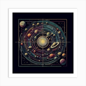 Planets Of The Solar System Art Print