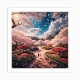 Cherry Blossoms Art Print