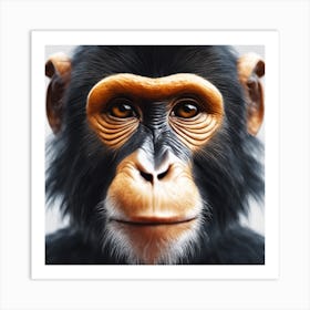 Chimpanzee Portrait 31 Art Print