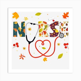 Turkey Day Nursing Thanksgiving Nurse Art Print