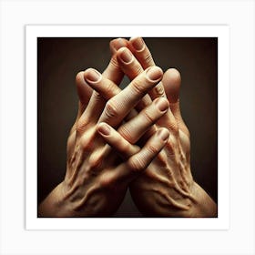 Hands Praying Art Print