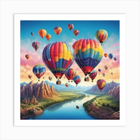 Hot Air Balloons 2 Art Print