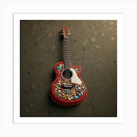 Acoustic Guitar Cake Art Print