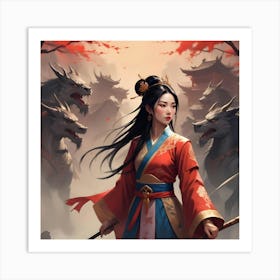 Chinese Warrior 1 Art Print