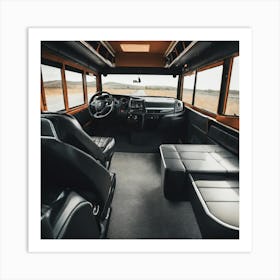 Interior Of A Bus 1 Art Print