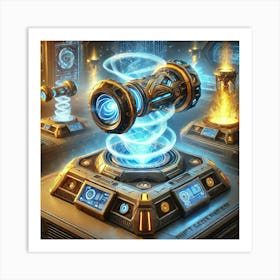 A Detailed Depiction Of Portable Rift Generators U Art Print