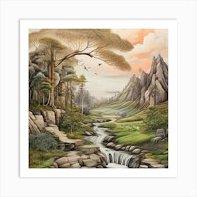 Landscape Painting 1 Art Print