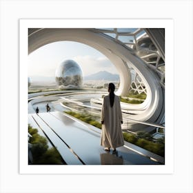 Futuristic Cityscape 242 Art Print