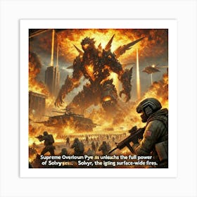 A High Stakes Battle Scene From Episode 6 Of Igni Converted Art Print