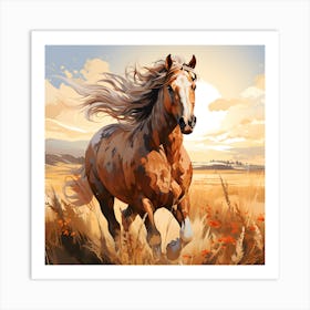 Graceful Canter A Horse S Serenity Art Print