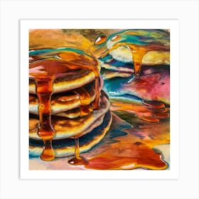 Pancakes With Syrup 3 Art Print