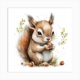 Squirrel Painting 1 Art Print