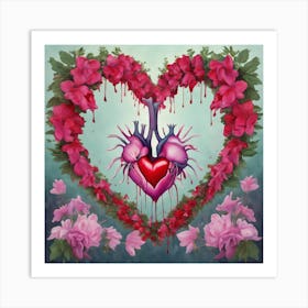 Heart Of Roses 7 Art Print