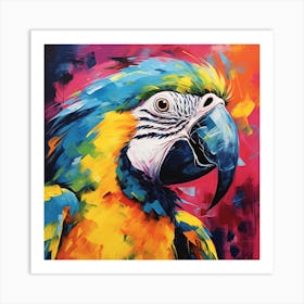 Colorful Parrot Art Print