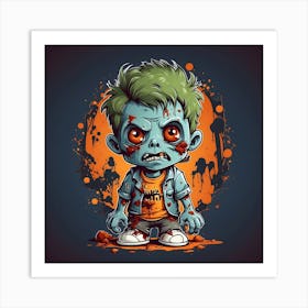 Zombie Boy 2 Art Print