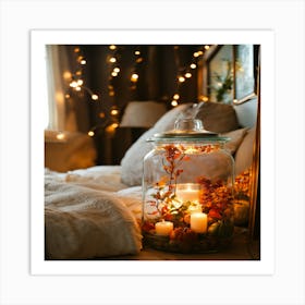 Jar Of Candles Art Print