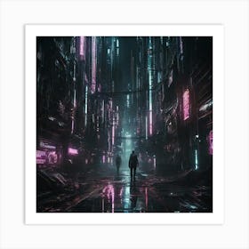 Futuristic City 1 Art Print