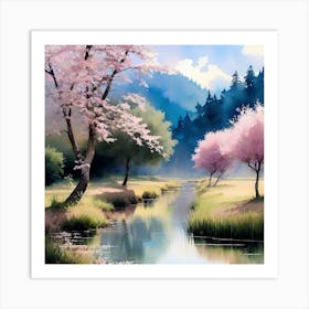 Cherry Blossoms 23 Art Print