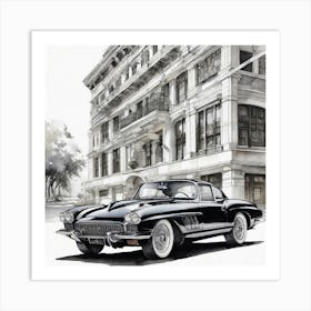 Chevrolet Corvette 4 Art Print