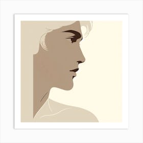 Profile Of A Woman Art Print