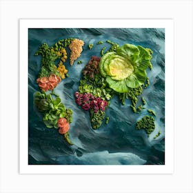 World Salad Art Print