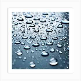 Water Droplets 11 Art Print