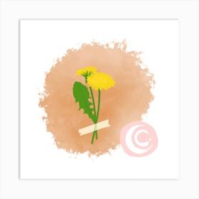 Dandelion (Water Flower) Art Print