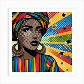 Oluchi Pop African Woman Art Print