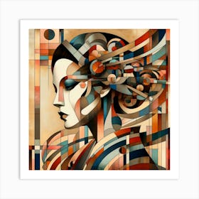 Creative Geisha Illustration 93 Art Print