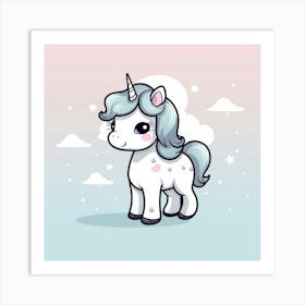 Cute Unicorn 91 Art Print