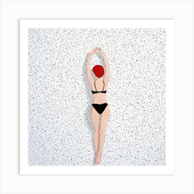 Woman In A Bikini Art Print