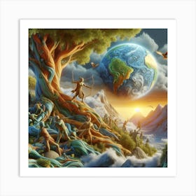 Earth In The Sky Art Print