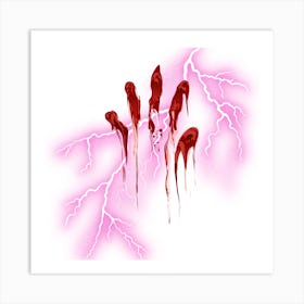 Blood And Lightning Art Print