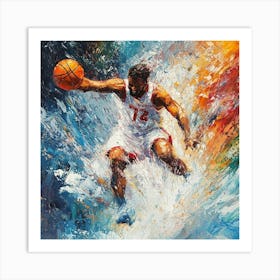 Basketball Player Art Art Print